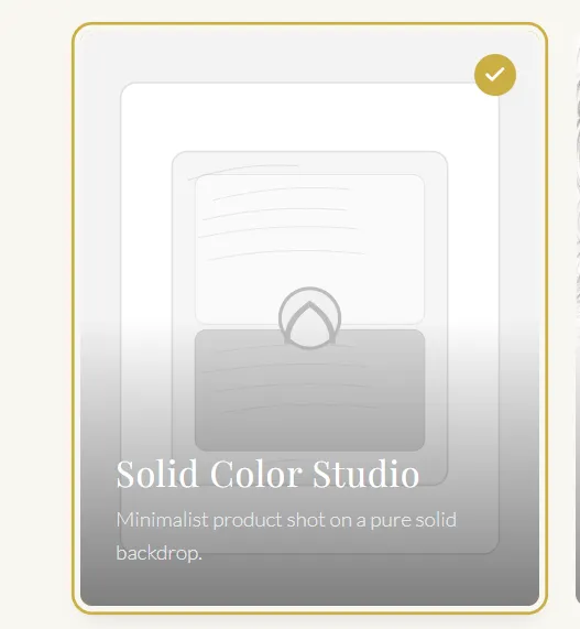 Select the Solid Color Studio template